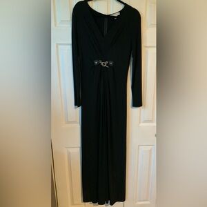 Michael Kors Black Long Sleeve Dress with Chain Detail